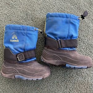 Kamik Blue and Black Winter Boots
